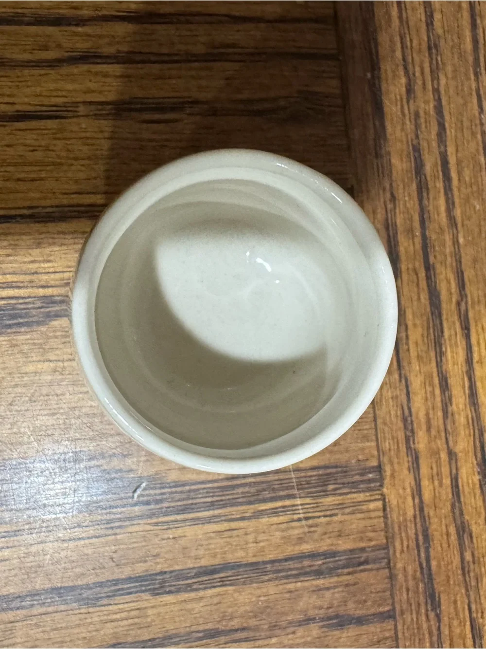 Porcelain Geisha Accent Cup - White and Green